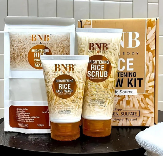 Glow Naturally: Rice Facial Kit for Instant Brightening & Whitening