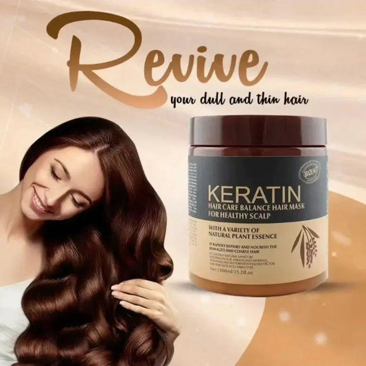 Keratin Repair Hair Mask – Smooth & Strengthen Damaged Hair (500ml)